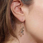 Labradorite 5-Stone Drop Earrings