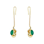 Emerald & Diamond Naima Drop Earrings