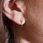 Opal Bar Link Earrings