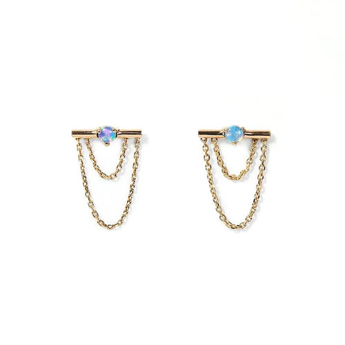 Gold Linn Stud Earrings