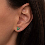 3-Stone Stud Earrings