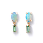 Opal & Tourmaline Stela Earrings