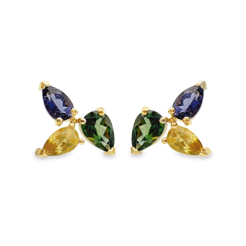 Spring Cluster Stud Earrings