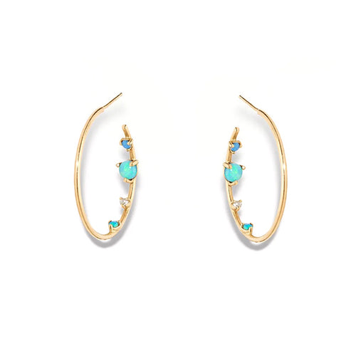 Opal Inverted Hoops