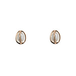 Caged Pearl Stud Earrings