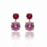 Pink Sapphire Pollux Stud Earrings