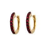 Ruby Petite Huggie Earrings