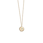 Opal & Diamond Small Medallion Necklace