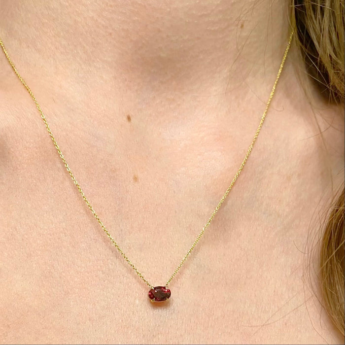 Moyo Rhodolite Garnet Pendant Necklace