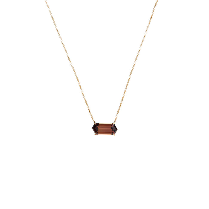 Copper Tourmaline Pendant Necklace