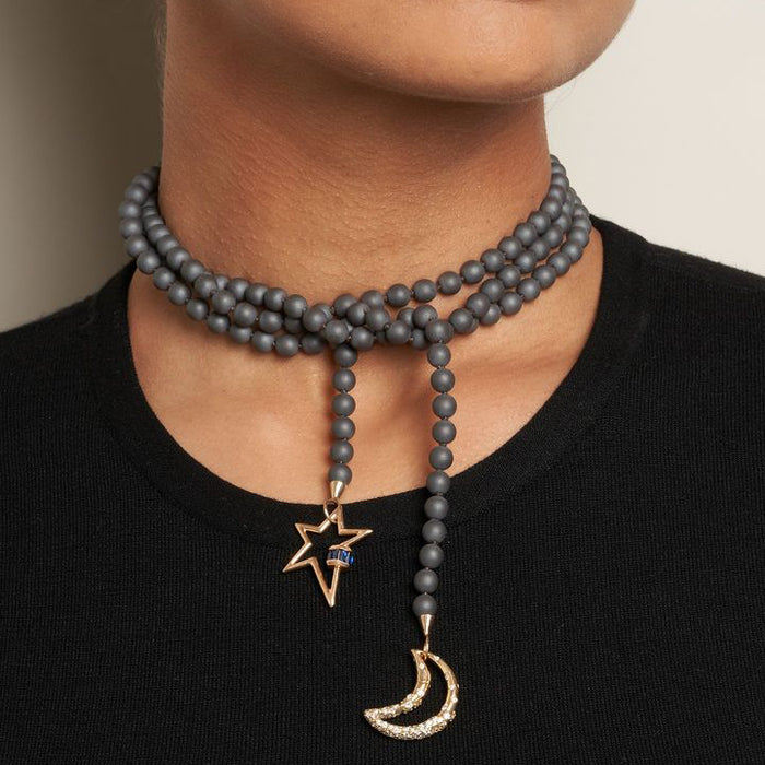 Buffed Hematite Bead Strand