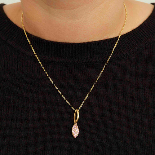 Pink Sapphire Baby Malak Bonbon Pendant Necklace Image 2