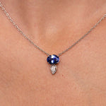 Sapphire & Diamond Pendant Necklace
