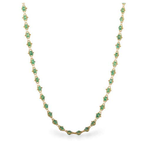 Emerald Woven Necklace