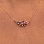 Spinel, Sapphire, and Diamond Constellation Necklace