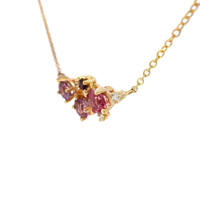 Spinel, Sapphire, and Diamond Constellation Necklace