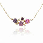 Spinel, Sapphire, and Diamond Constellation Necklace