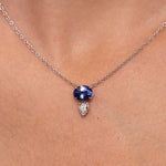 Sapphire & Diamond Pendant Necklace