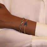 Sapphire Heart Bracelet