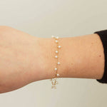 Pearl Studded Fine Chain Bracelet