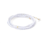 Chalcedony Convertible Bead Wrap Bracelet-Necklace