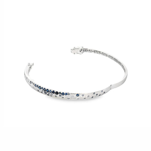Scattered Sapphire Narrow Bangle Image 2