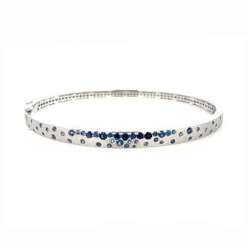 Scattered Sapphire Narrow Bangle