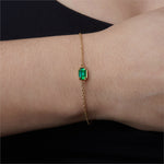 Emerald Station Bracelet