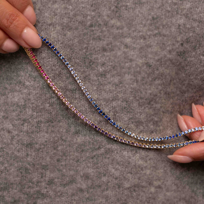 Pastel Rainbow Sapphire Orion Bracelet