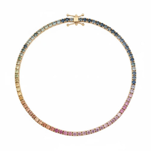 Pastel Rainbow Sapphire Orion Bracelet