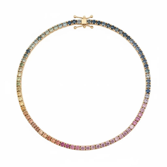 Pastel Rainbow Sapphire Orion Bracelet