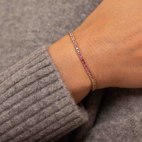 Ombre Pink Sapphire Orion Bracelet Image 2
