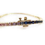 Blue and Pink Sapphire Orion Bracelet