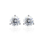 Diamond Stud Trinity Earrings