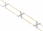 Diamond X Chain Bracelet