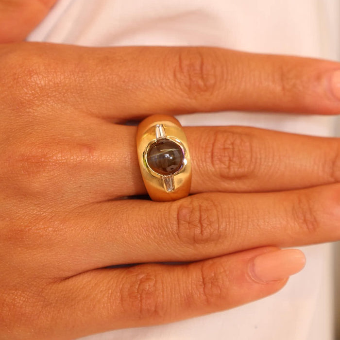 Cat's Eye Chrysoberyl Statement Ring