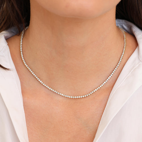 Diamond Tennis Necklace Image 2