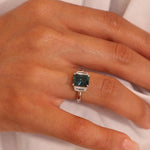Montana Sapphire & Diamond 3-Stone Statement Ring