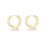 Diamond Mini Oera Hoop Earrings