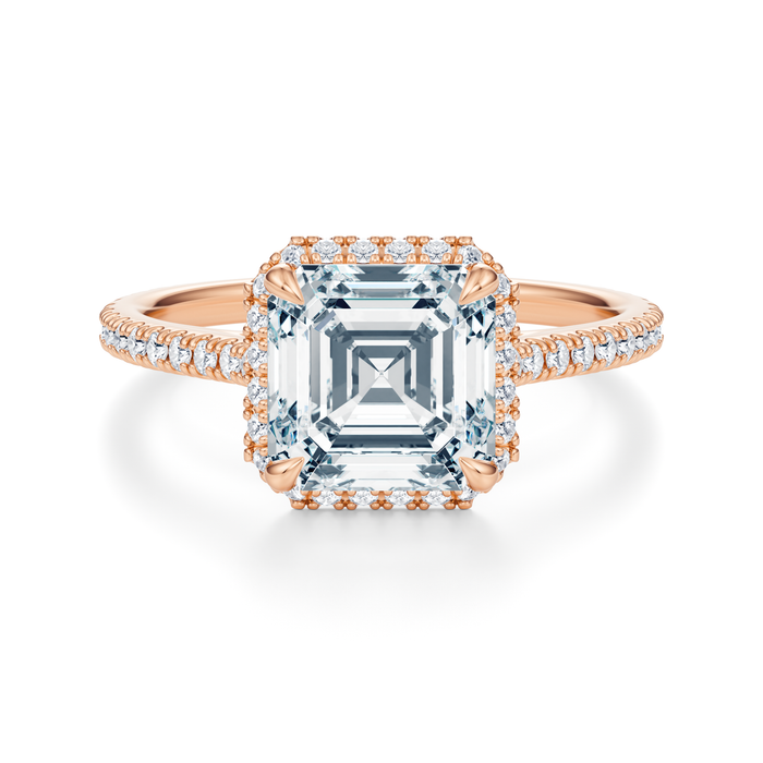 Essex Pavé Halo Engagement Ring Setting