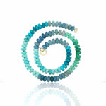 Mixed Amazonite, Paraiba Quartz and Chrysoprase Bead Strand Necklace