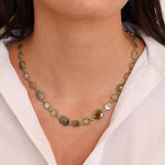 Rose Cut Yellow Diamond Necklace