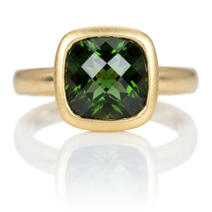 Green Tourmaline Statement Ring