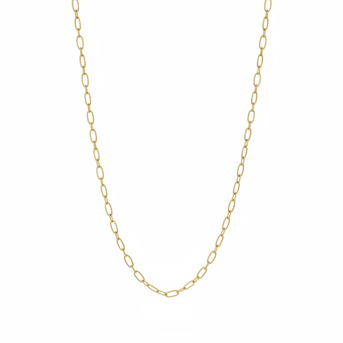 14KY Oval Link 18" Chain with Spring Ring