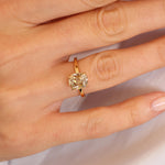 Baxter 3.20ct Antique Cushion Cut Diamond Engagement Ring