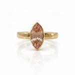 Peach Sapphire Ludlow Statement Ring