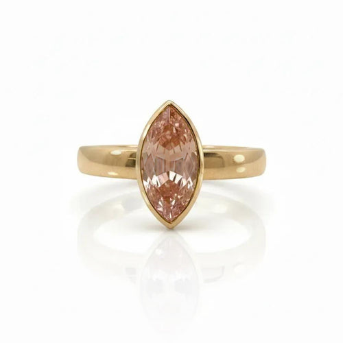 Peach Sapphire Ludlow Statement Ring