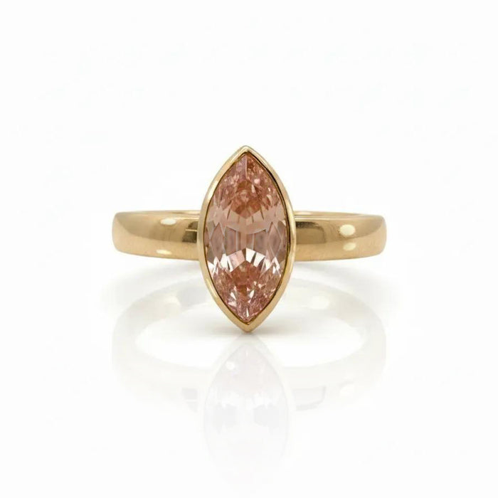 Peach Sapphire Ludlow Statement Ring