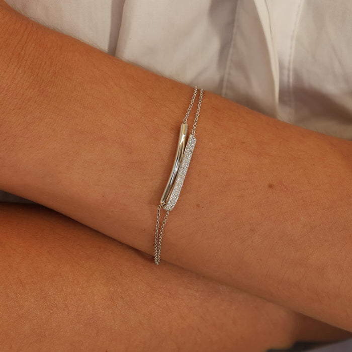 Inside/Out Diamond Flip Bracelet