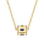 Yari “Tesoro” Nugget Charm Pendant - Multi-Shaped Gemstones
